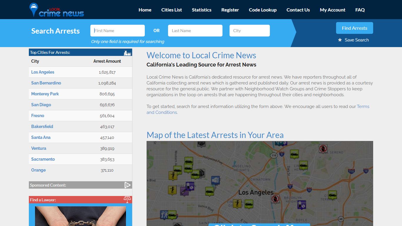 Arrest Records Search Results